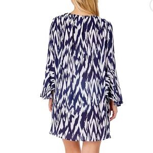 Anne Cole Navy and White Swim Coverup